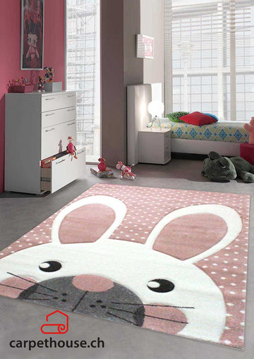 Kinderteppich Pastel Kids Hase