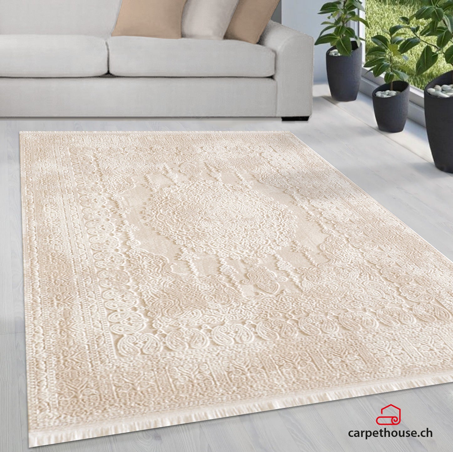 Teppich Günce  Pink | Orientalischer Acrylteppich