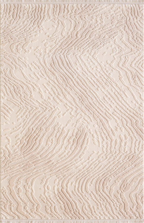 Teppich Günce | Pink | Modernes Acrylteppich mit Fransen