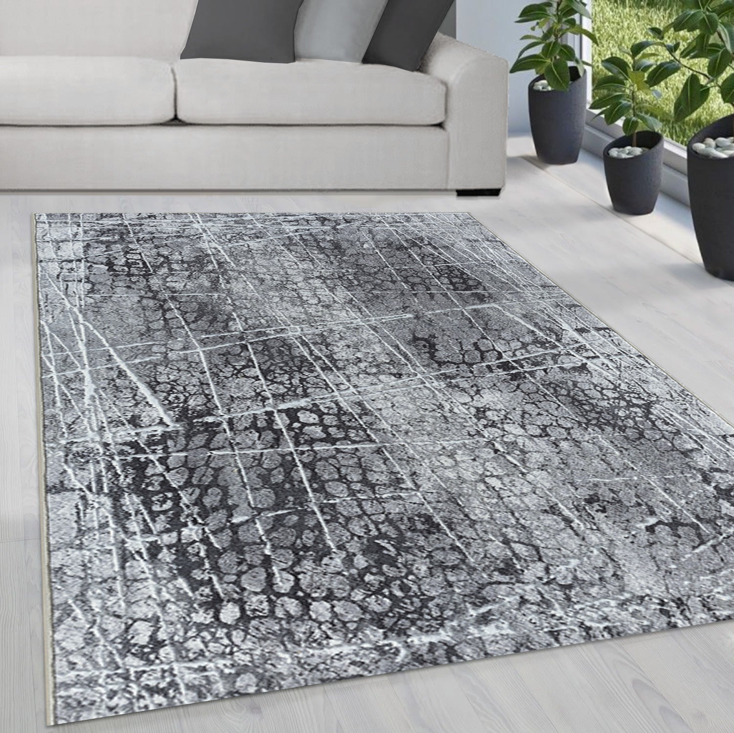 Elis Plus Waschbarer Teppich 95-Grey – 6500