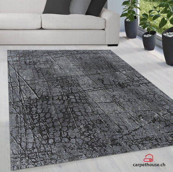 Elis Plus Waschbarer Teppich 6500 96-Anthracite