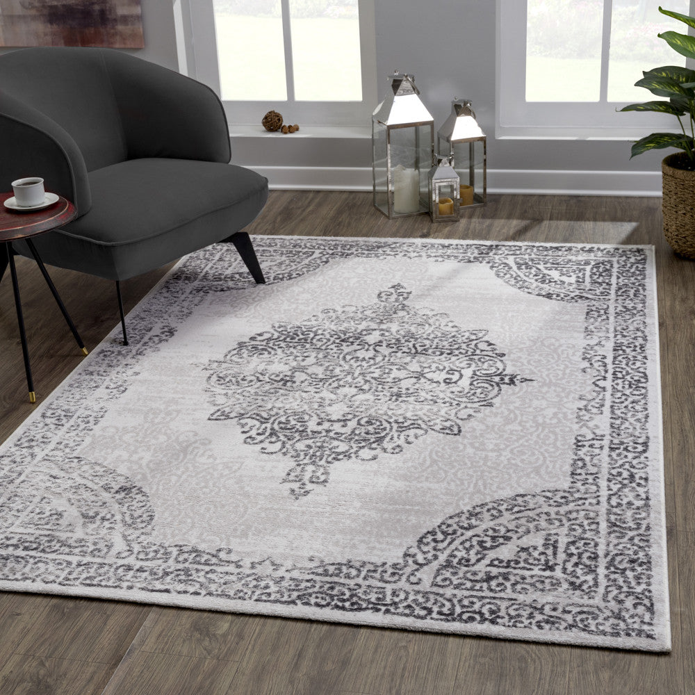 Teppich Evra 7002-Light Gray