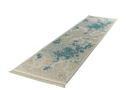 Teppich Abiye 5825 Türkis | Moderner Hoch-Tief Teppich – Carpethouse