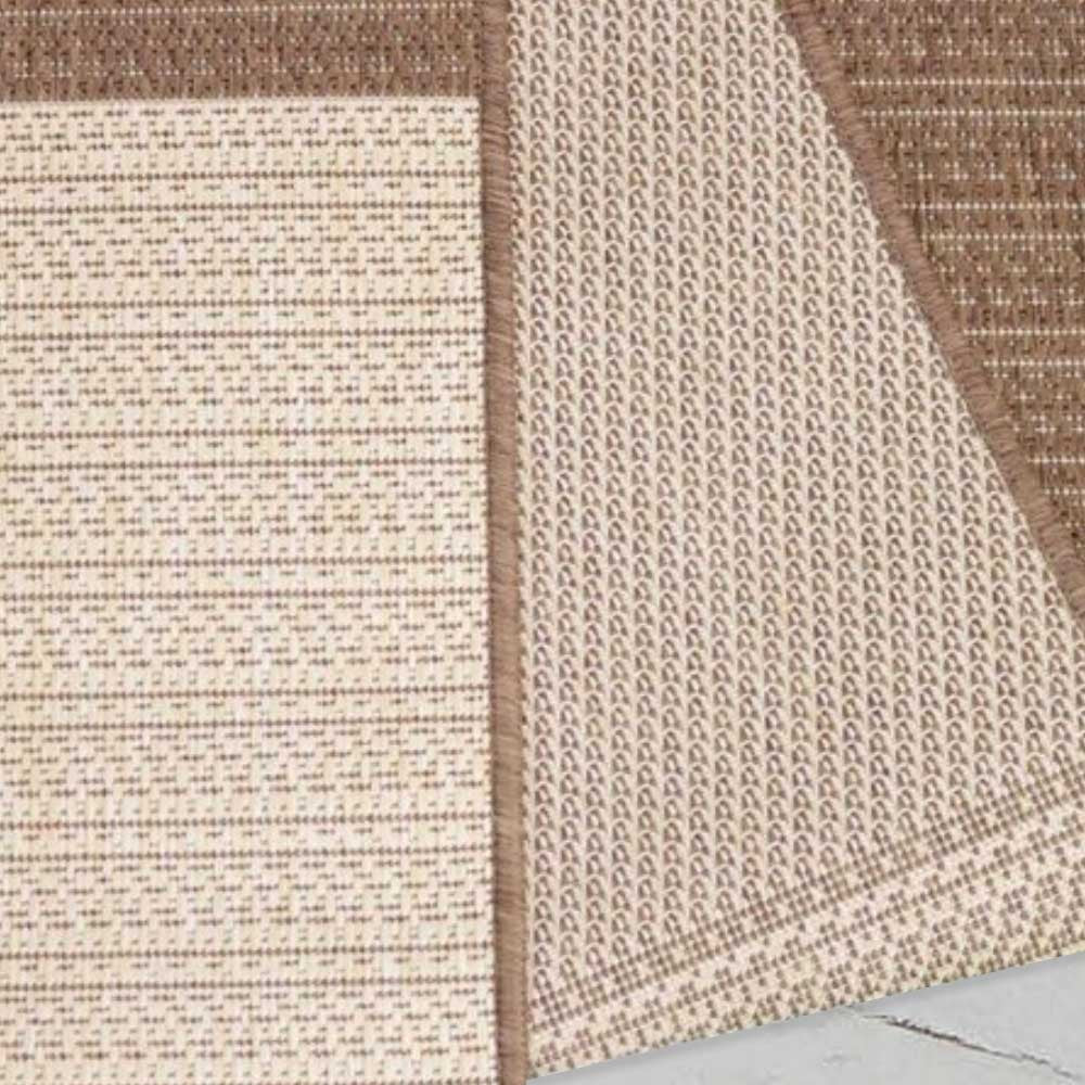 Indoor & Outdoor Kurzflorteppich Brown Beige – Maestro