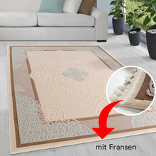 Lade das Bild in den Galerie-Viewer, Sanat Teppich Delüks 6827 Beige mit Fransen
