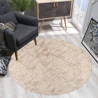 Loft Edition washable | Beige | Hochflorteppich | rund