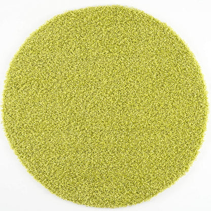 Loca New | Hellgrün | Hochflorteppich | rund