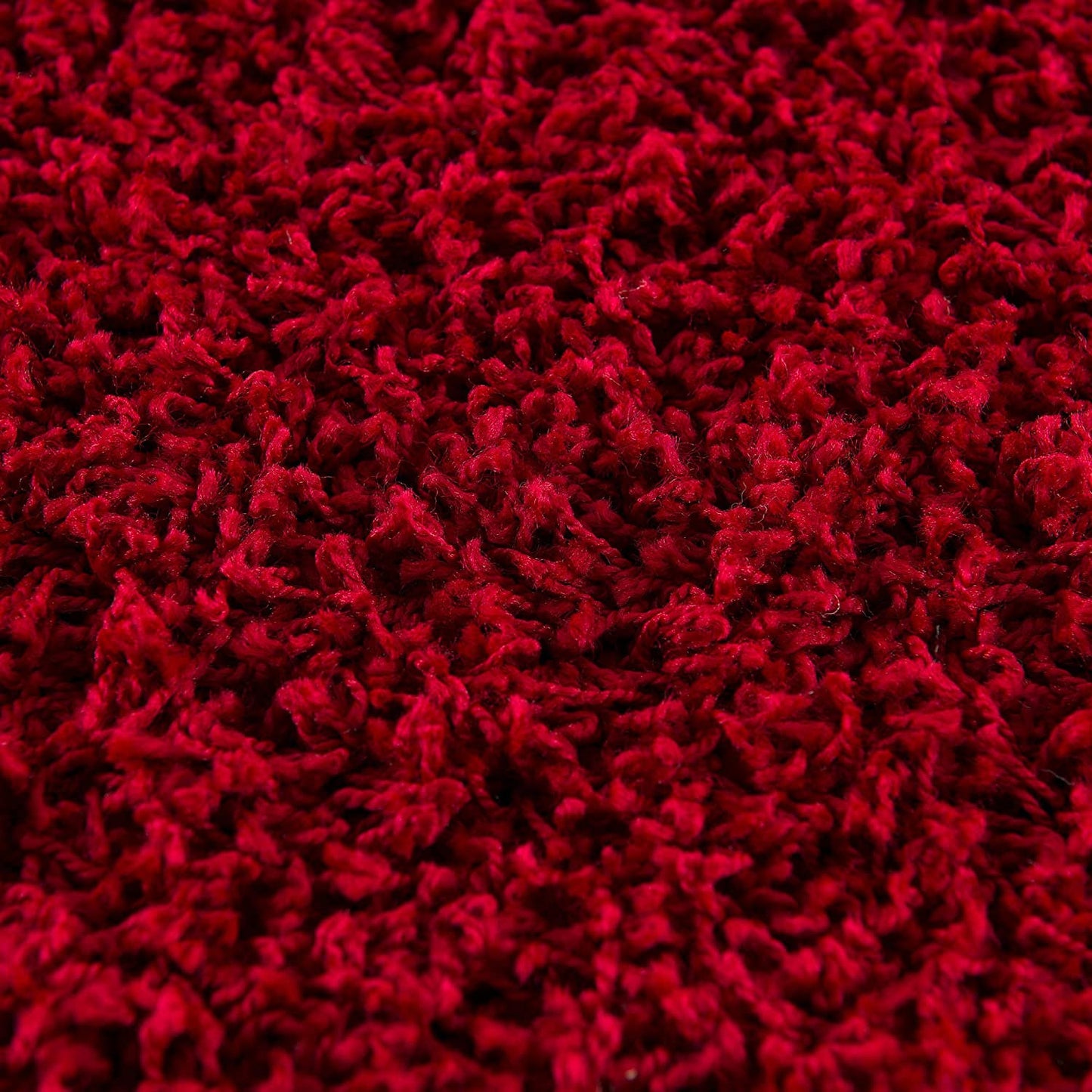 Loca New | Rot | Hochflorteppich | rund