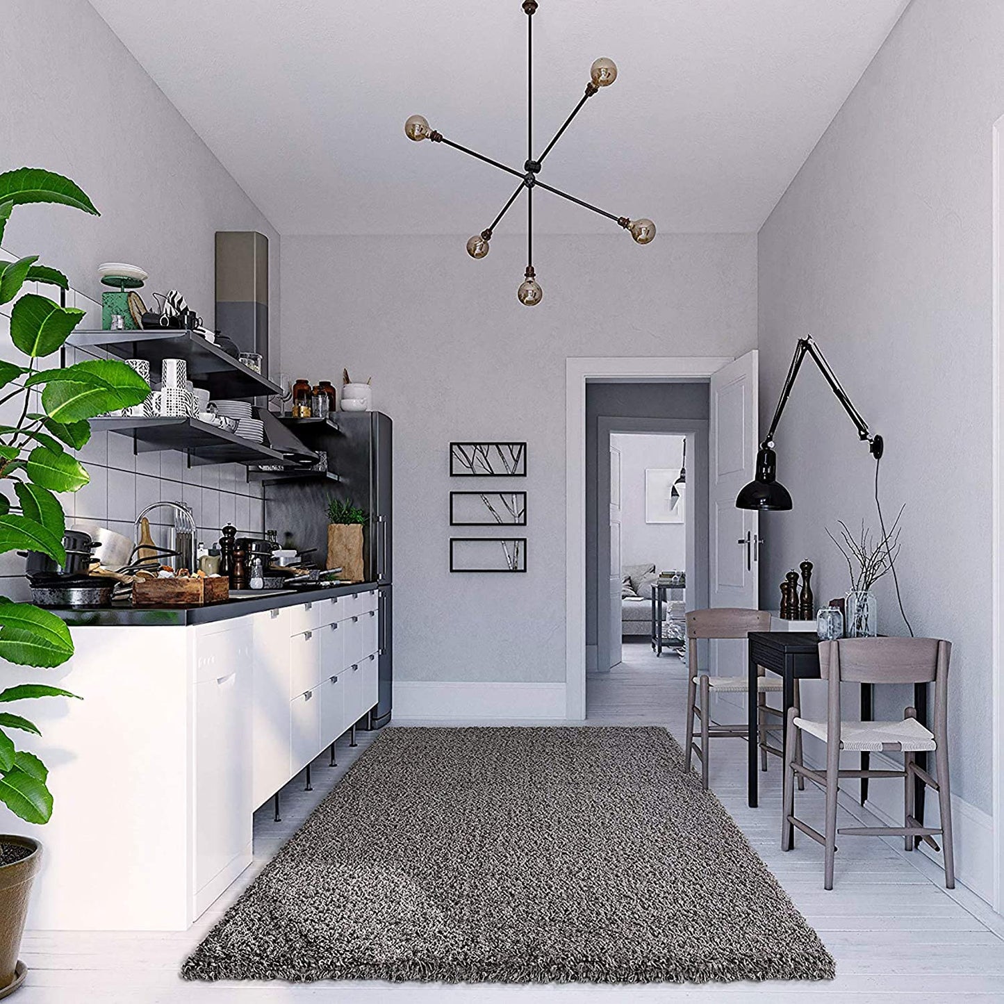 Teppich Loca 1300 Dunkel Grau