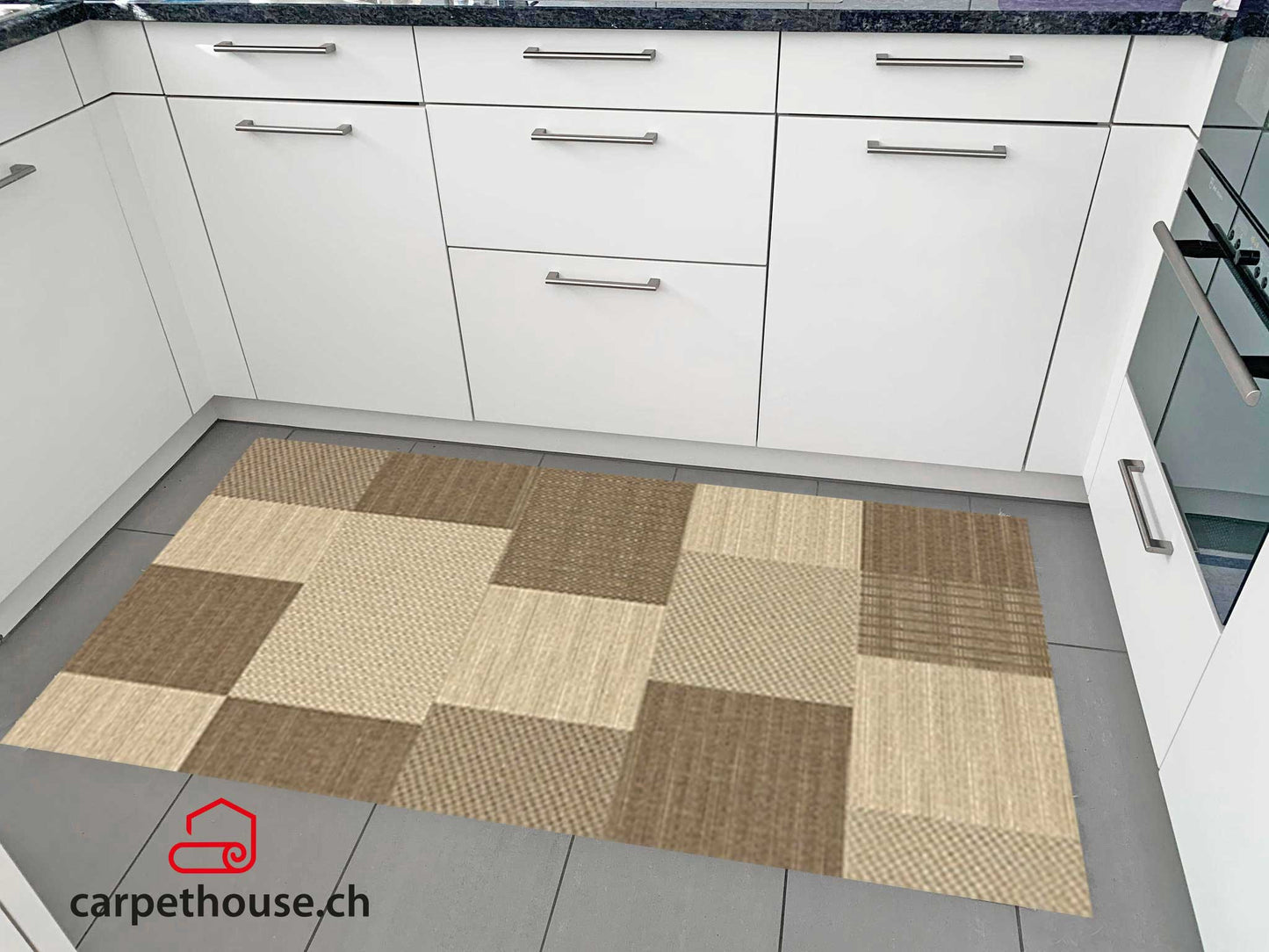 Indoor & Outdoor Kurzflorteppich Brown Beige – Maestro