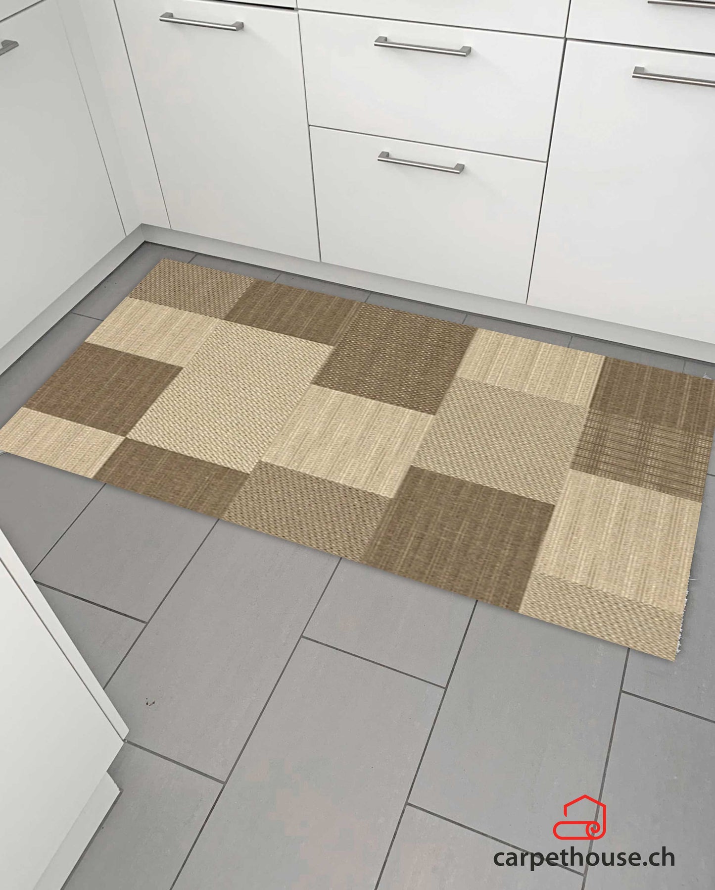 Indoor & Outdoor Kurzflorteppich Brown Beige – Maestro