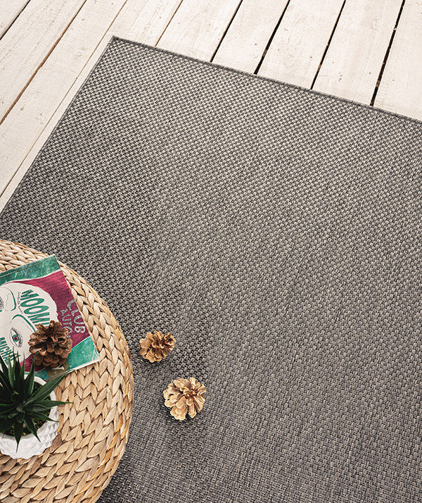 Indoor & Outdoor Kurzflorteppich Anthracite – Maestro