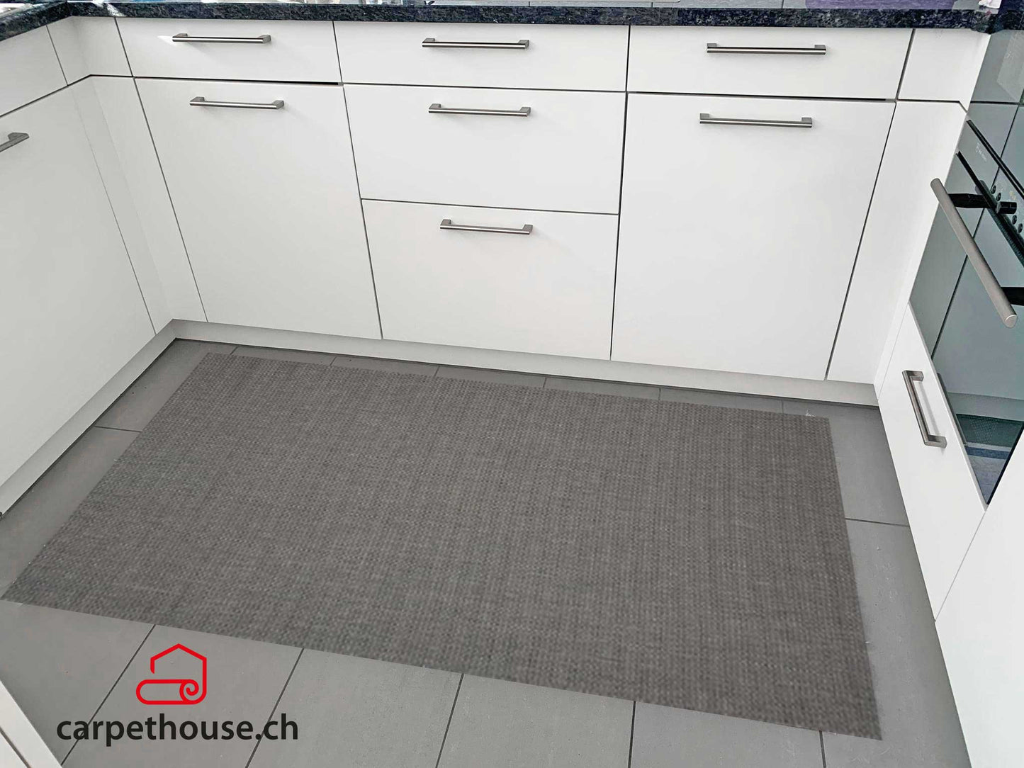 Indoor & Outdoor Kurzflorteppich Anthracite – Maestro
