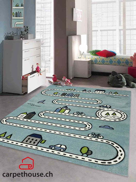 Kinderteppich Teppich Indigo Kids, 22710 30-Ice Blue