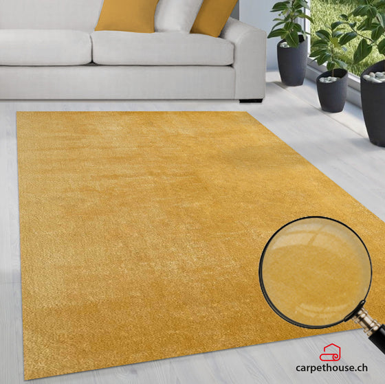 Teppich Hochflor Loft 37 75-Gold