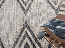 Lade das Bild in den Galerie-Viewer, Uvita Teppich Teppich Handmade-Look 3D mit Fransen, 80273 110-Multi