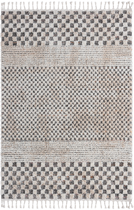 Uvita Teppich Teppich Handmade-Look 3D mit Fransen, 80276 111-Multi