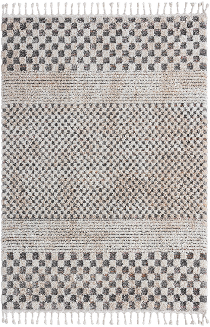 Uvita Teppich Teppich Handmade-Look 3D mit Fransen, 80276 111-Multi
