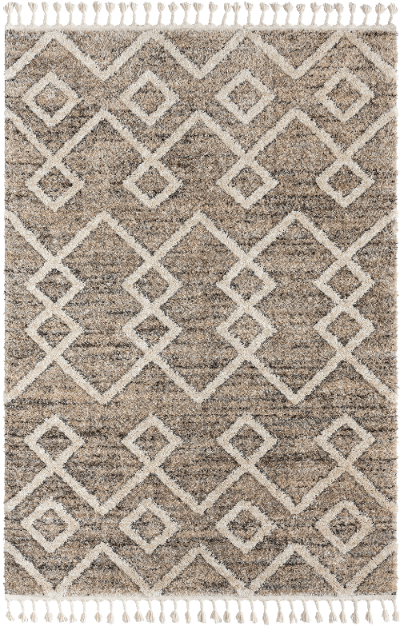 Uvita Teppich Teppich Handmade-Look 3D mit Fransen, 80330 270-Beige
