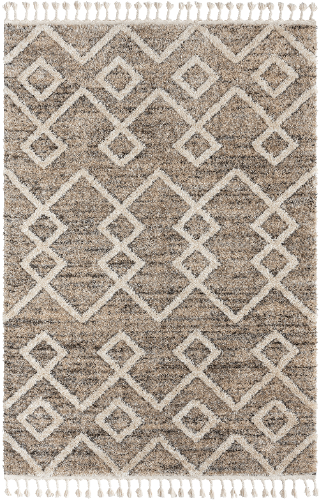 Uvita Teppich Teppich Handmade-Look 3D mit Fransen, 80330 270-Beige