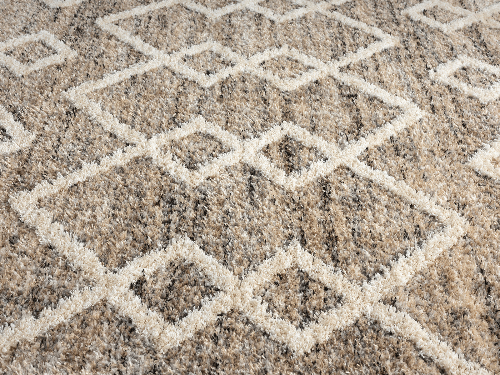 Uvita Teppich Teppich Handmade-Look 3D mit Fransen, 80330 270-Beige