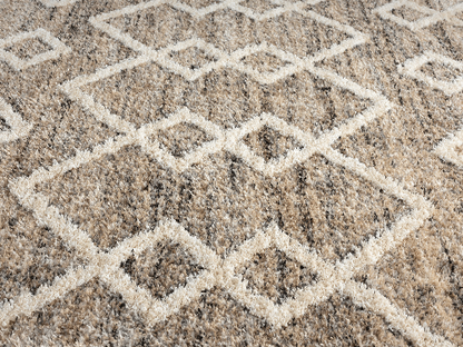 Uvita Teppich Teppich Handmade-Look 3D mit Fransen, 80330 270-Beige