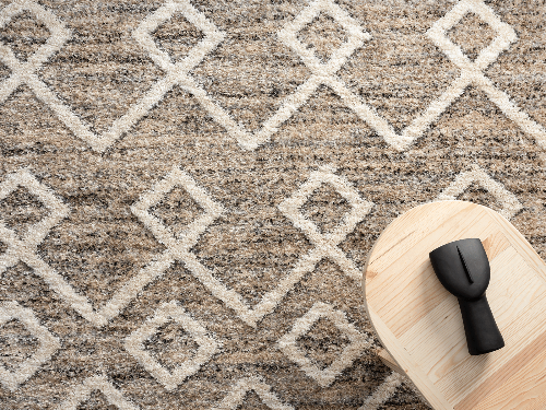 Uvita Teppich Teppich Handmade-Look 3D mit Fransen, 80330 270-Beige