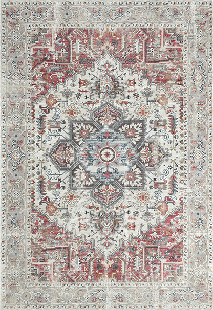 Waschbarer Flachwebeteppich Edessa 1302 Cream Multi