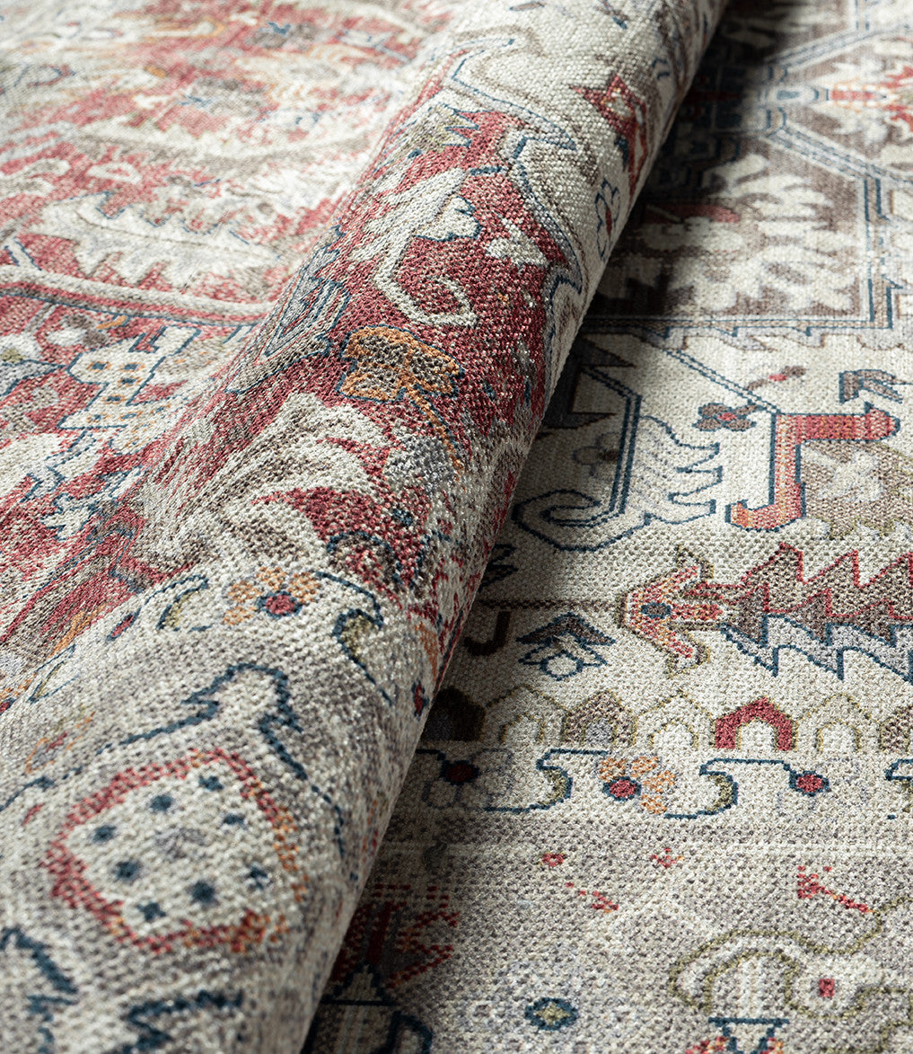 Waschbarer Flachwebeteppich Edessa 1302 Cream Multi