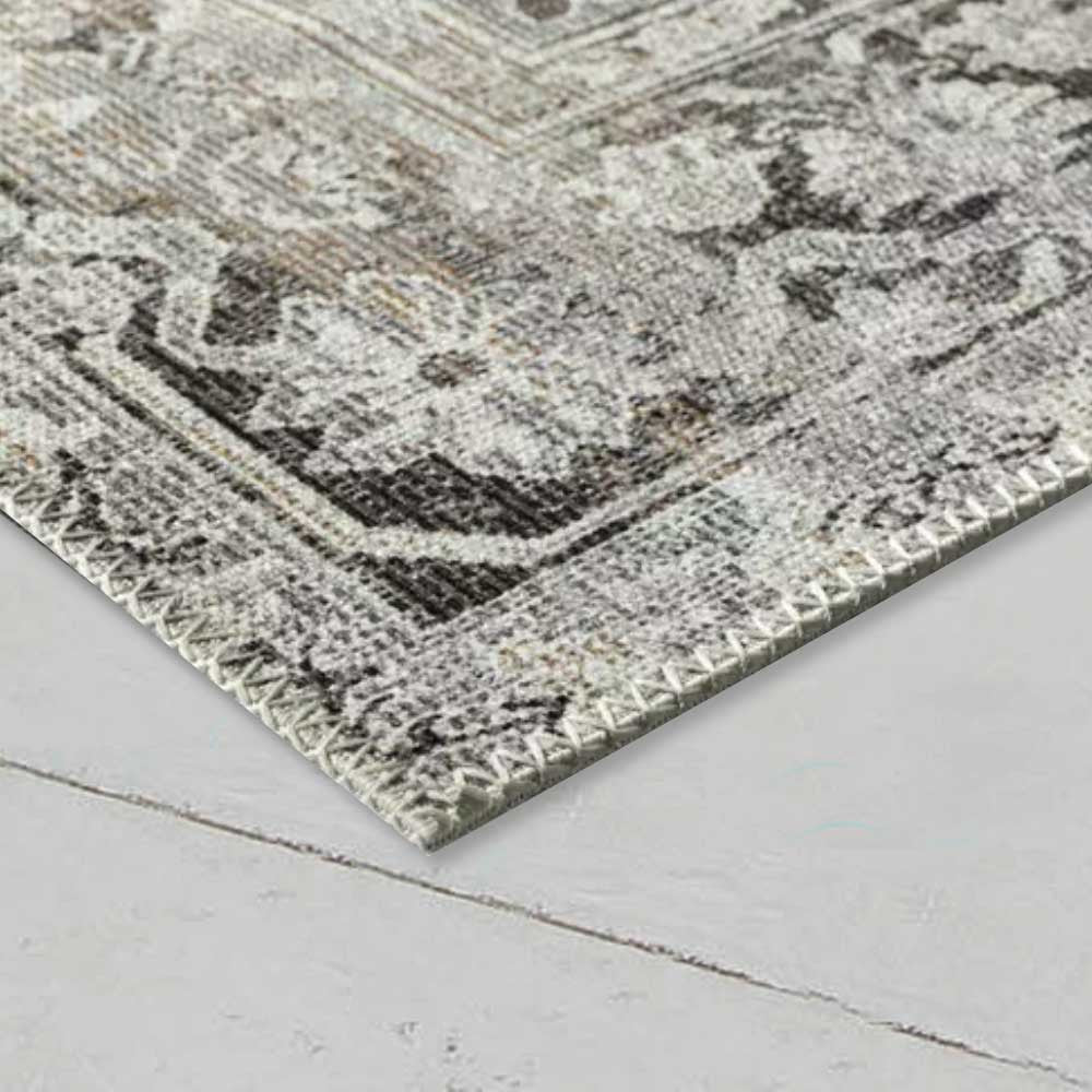 Waschbarer Flachwebeteppich Edessa 1304 Cream Grey
