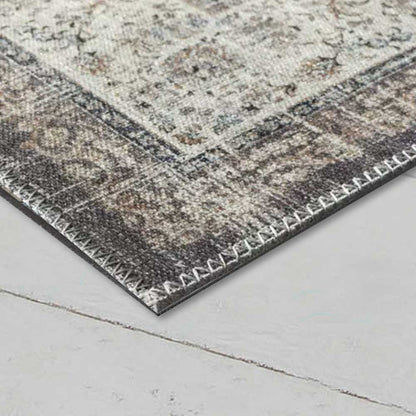 Waschbarer Flachwebeteppich Edessa 1306 Grey Beige