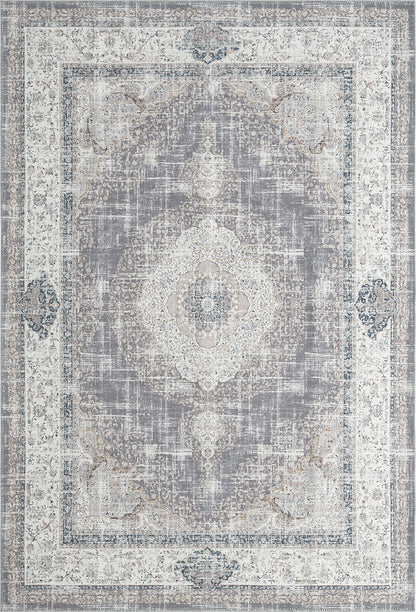 Waschbarer Flachwebeteppich Edessa 1306 Grey Beige