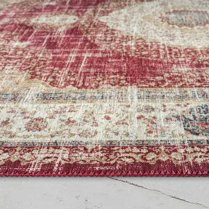 Waschbarer Flachwebeteppich Edessa 1306 Red