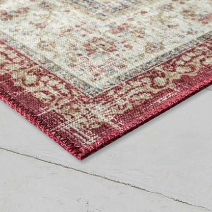 Waschbarer Flachwebeteppich Edessa 1306 Red