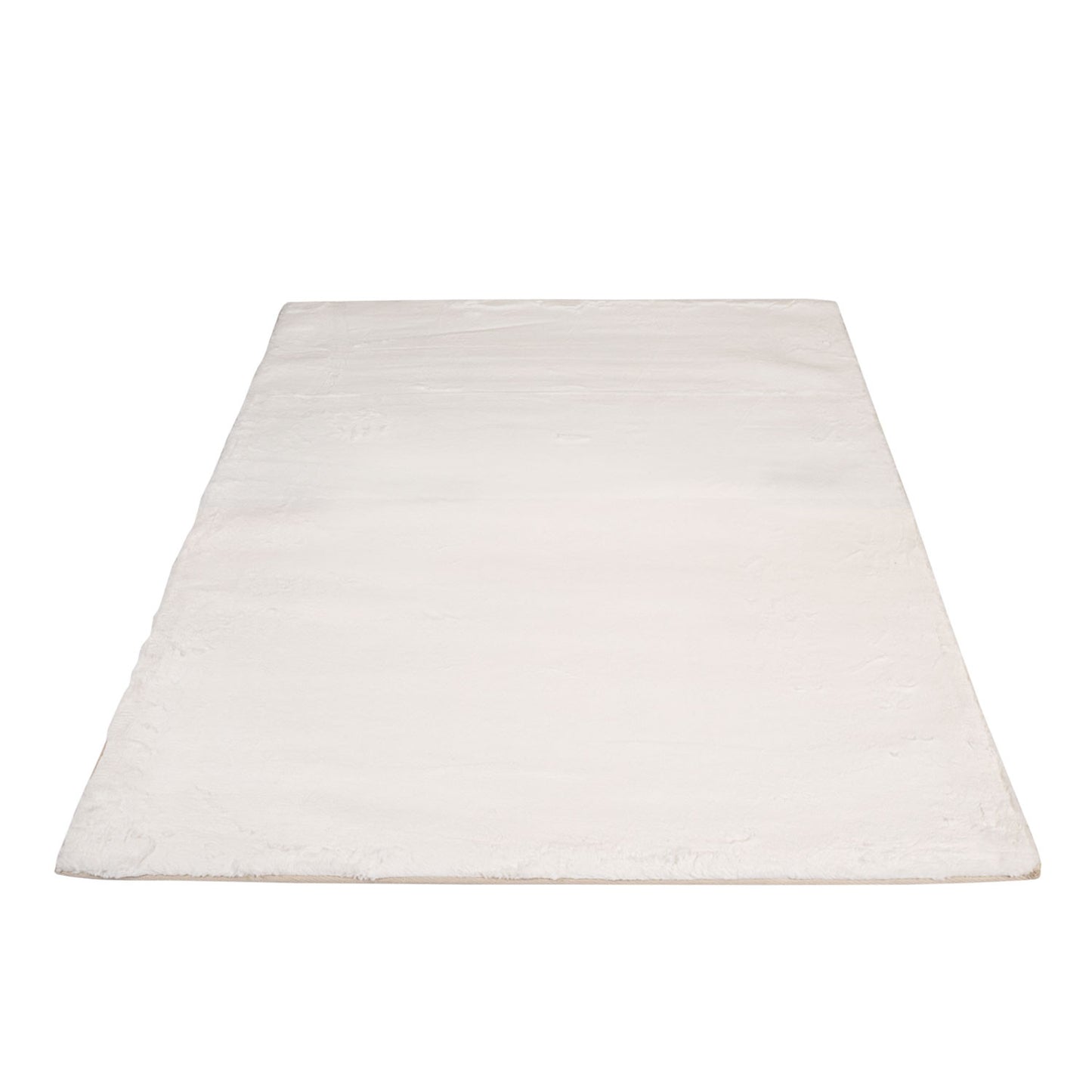 Hochflorteppich Topia Uni Weiss