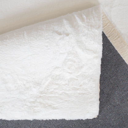 Hochflorteppich Topia Uni Weiss