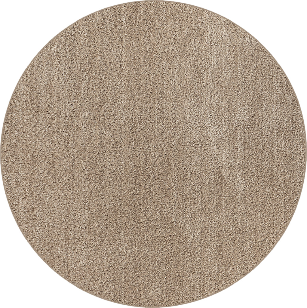 Hochflor Teppich Flash 9010 70 Beige – Rund
