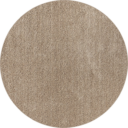 Hochflor Teppich Flash 9010 70 Beige – Rund