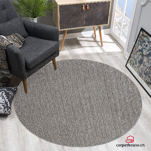 Teppich Flash - Waschbares Hochflor Teppich, 9010 95-Grey