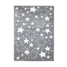 Lade das Bild in den Galerie-Viewer, Kinderteppich Sterne Bueno 1325 Grau