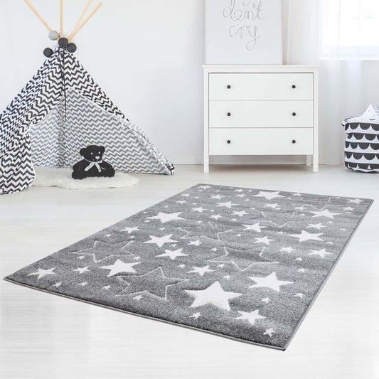 Kinderteppich Sterne Bueno 1325 Grau