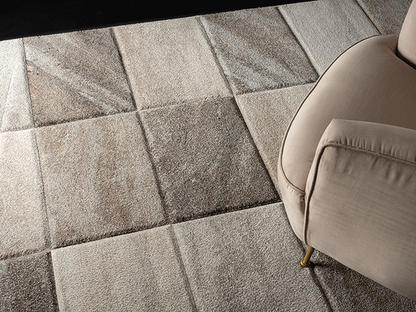 Belis Essense Designer | Beige - Grey | Kurzflorteppich