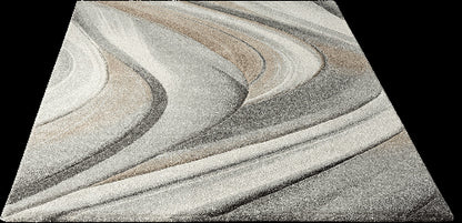 Belis Essense Designer | Brown - Grey | Kurzflorteppich