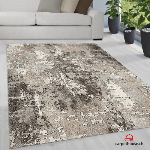 Belis Essense Designer | Brown - Grey | Kurzflorteppich
