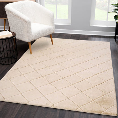 Hochflorteppich Moment 600 Beige