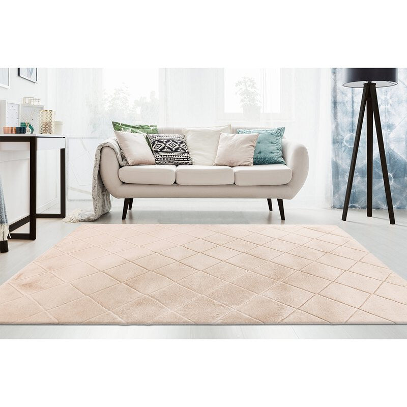 Hochflorteppich Moment 600 Beige