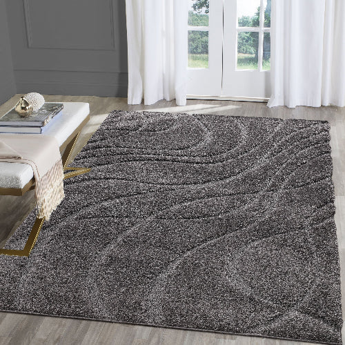 Sanat Hochflor-Teppich Luxus 3503-Gray