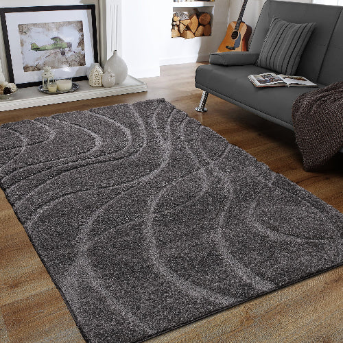 Sanat Hochflor-Teppich Luxus 3503-Gray