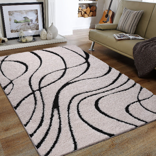 Sanat Hochflor-Teppich Luxus 3505-Cream