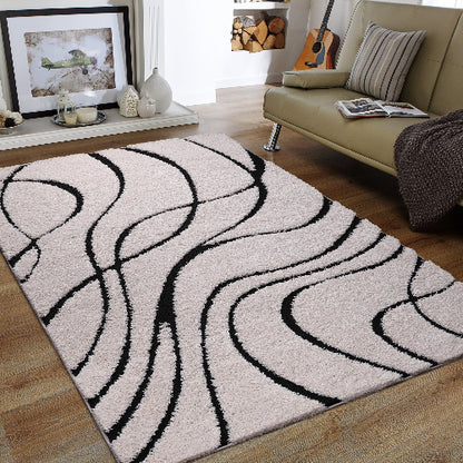Sanat Hochflor-Teppich Luxus 3505-Cream
